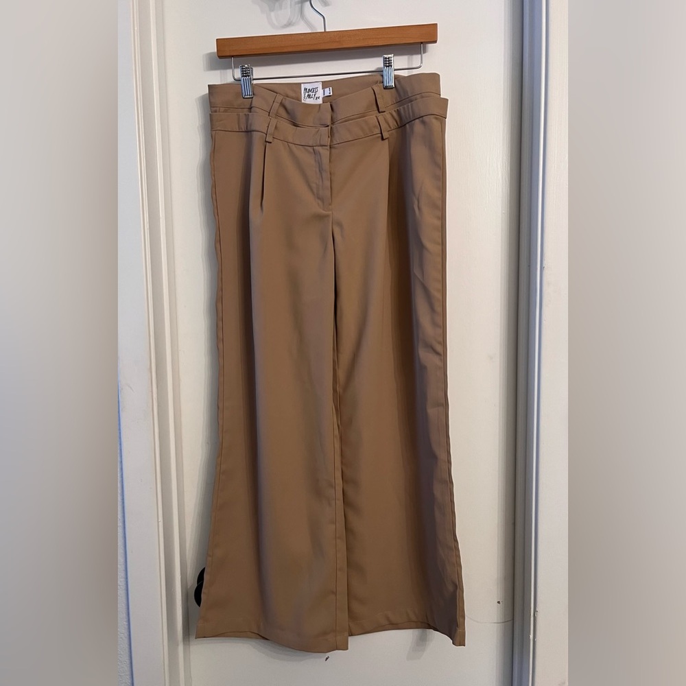 Princess Polly Tan Wide Leg Pants